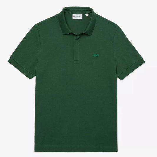 L.a.C.O-S.T.E P.O.L.O shirt Slim Fit Paris Stretch Pique Polo Shirt Green