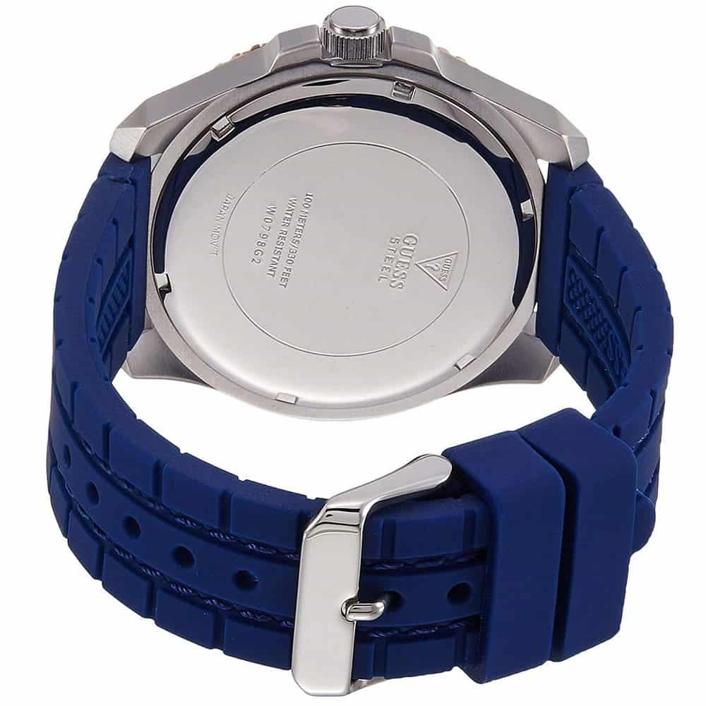 G-U-E-S-S WATCH W0798G2 DARK BLUE&SILVER FOR MEN