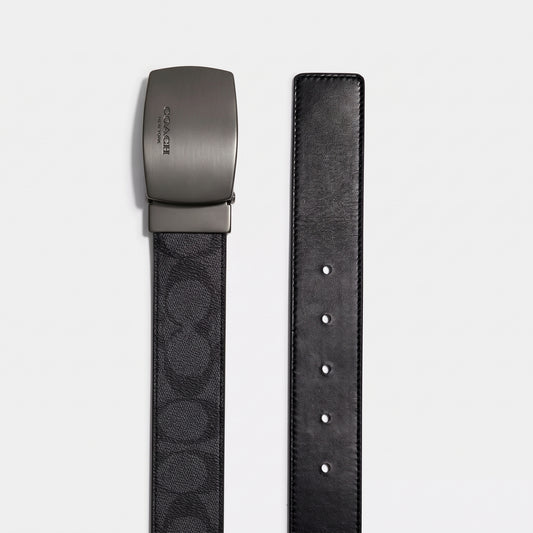 C-O-A-C-H BELT F64839 REVERSIBLE BLACK & BLACK MONOGRAM