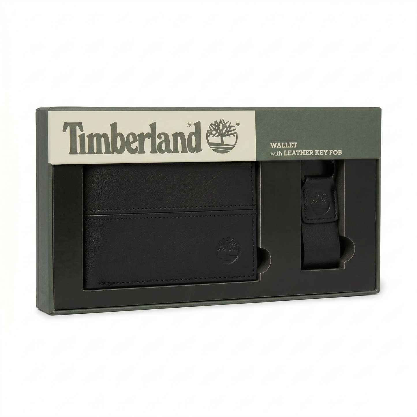 T-I-M-B-E-R-L-A-N-D WALLET&KEY CHAIN NP0325/08 BLACK FOR MEN