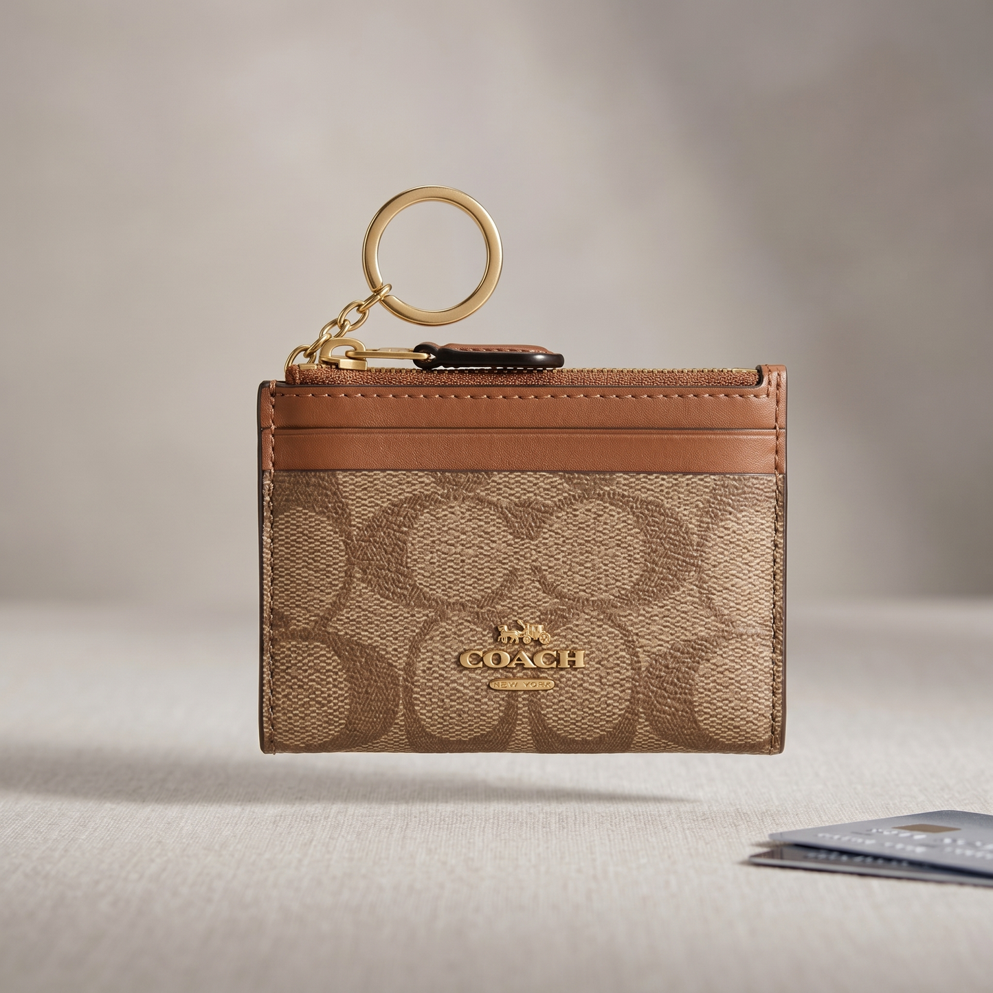 C-O-A-C-H CARDHOLDER F88208 IME74 BROWN FOR WOMEN