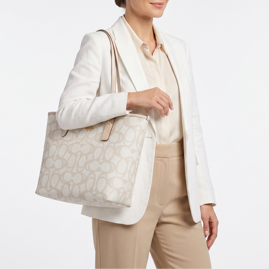 C-O-A-C-H SHOULDER BAG CBH89 BEIGE(IVORY)MONOGRAM FOR WOMEN
