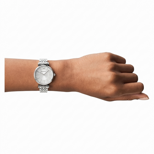 E.M-P.O.R-I.O A.R.M-A.N.I WATCH AR11445 SILVER FOR WOMEN