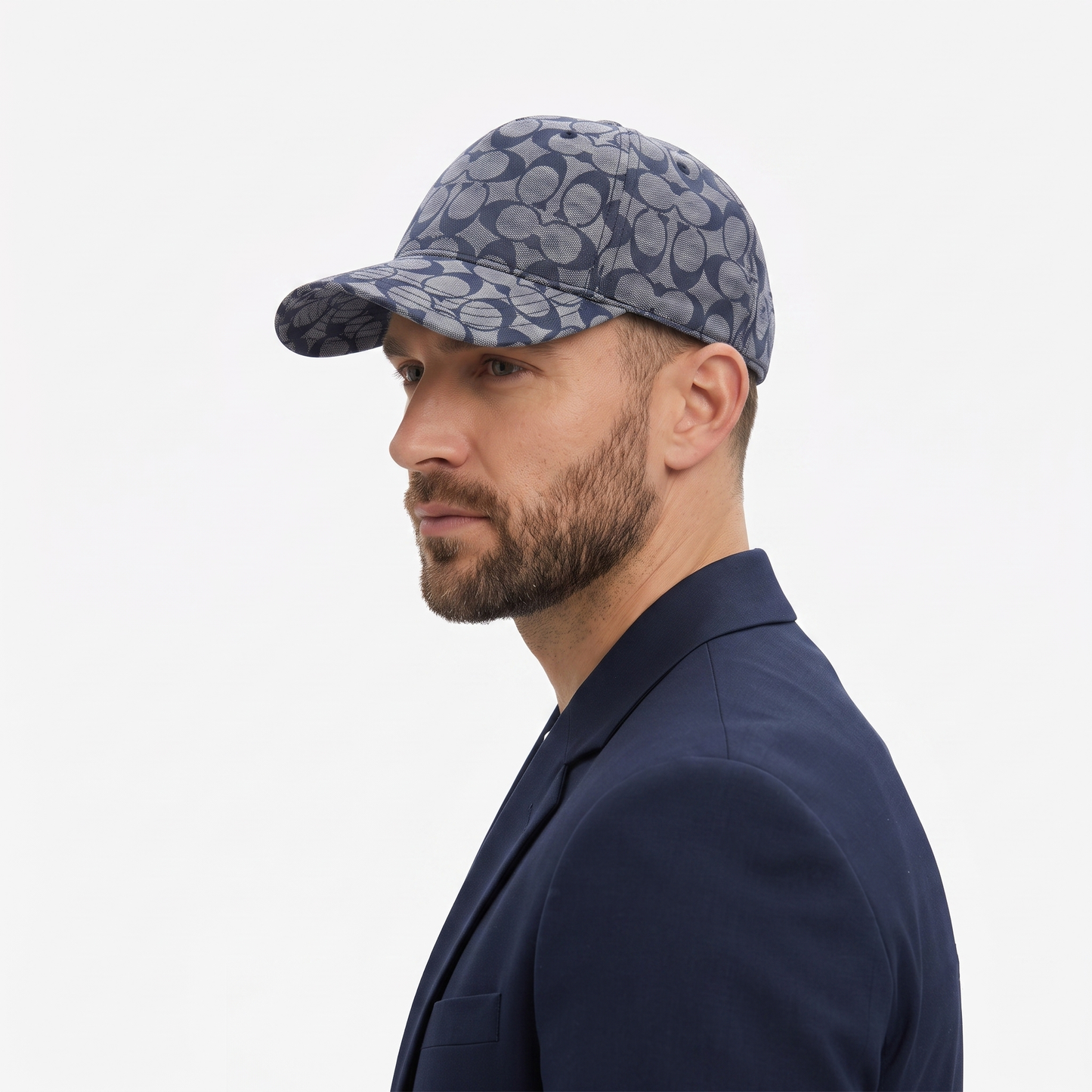 C-O-A-C-H CAP C1496 BLUE MONOGRAM