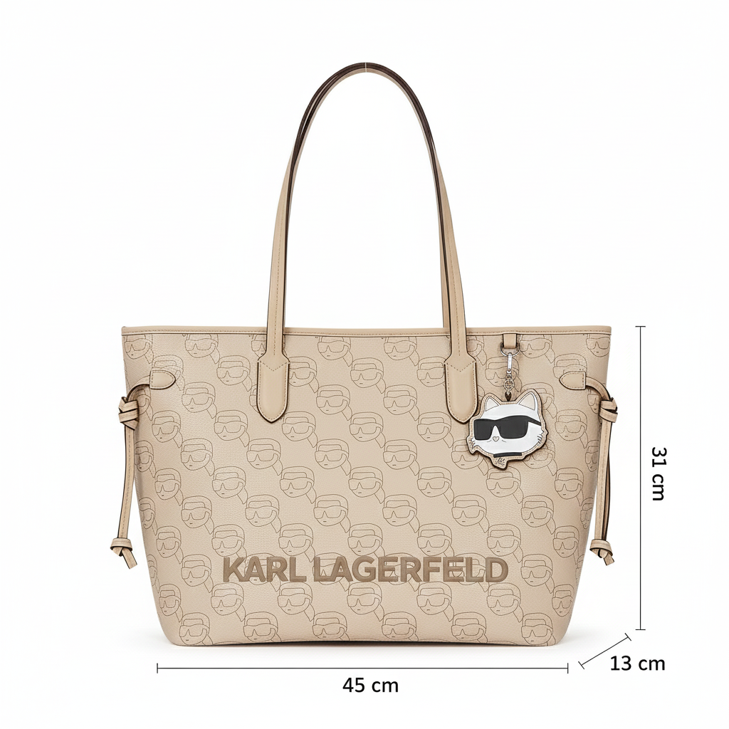 K.A-R.L L.A.G.E-R.F.E.L.D TOTE BAG