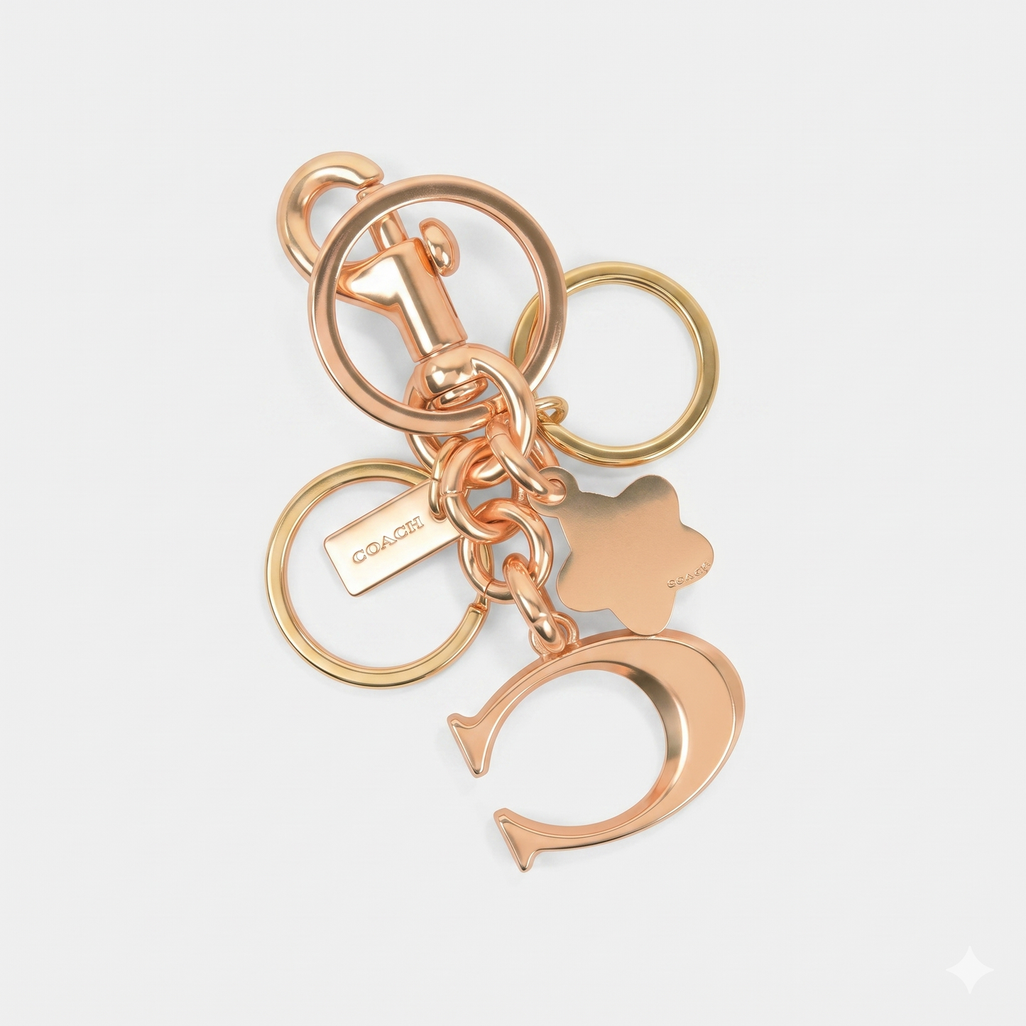 C-O-A-C-H KEY CHAIN GOLD FOR WOMEN