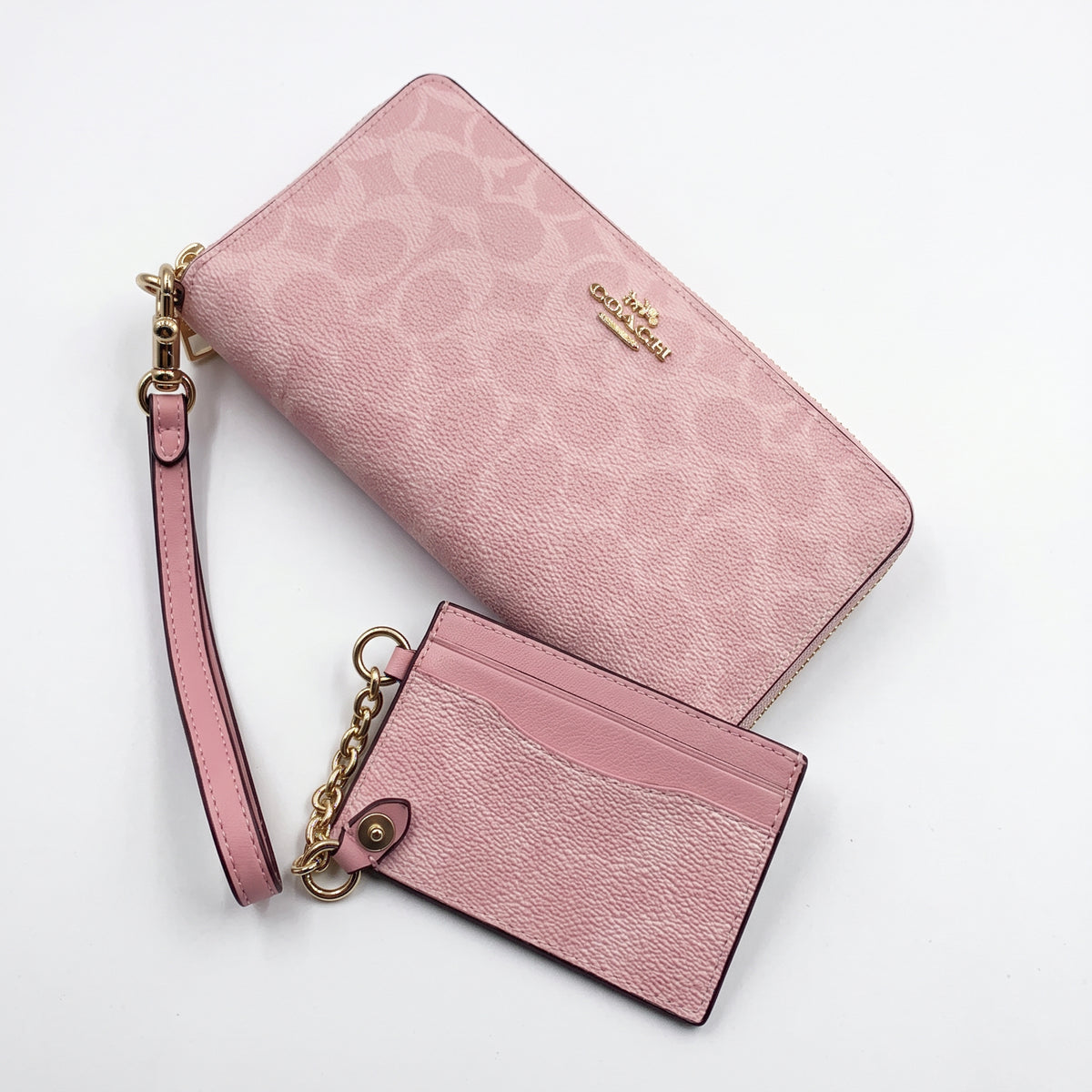 C-O-A-C-H WALLET&CARDHOLDER CBZ99 PINK MONOGRAM FOR WOMEN