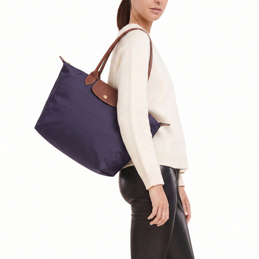 L-O-N-G-C-H-A-M-P SHOULDER BAG L1899089645 Deep Purple (Bilberry) FOR WOMEN