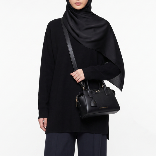 A-R-M-A-N-I E-X-C-H-A-N-G-E CROSSBODY BAG XW002159 AF19892 BLACK FOR WOMEN