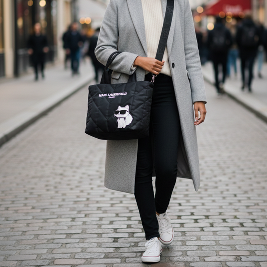 K.A-R.L L.A.G.E-R.F.E.L.D CROSSBODY BAG BLACK FOR WOMEN