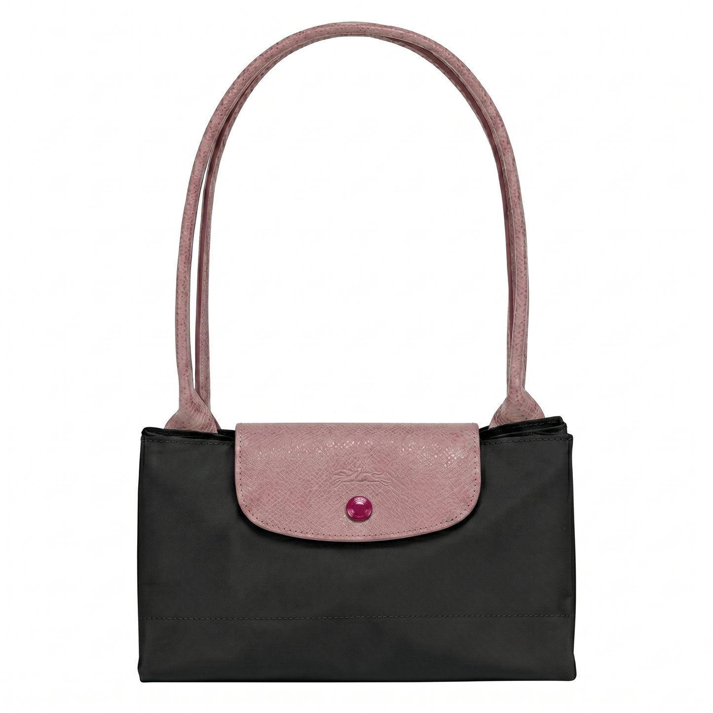 L-O-N-G-C-H-A-M-P TOTE BAG BLACK&PINK FOR WOMEN