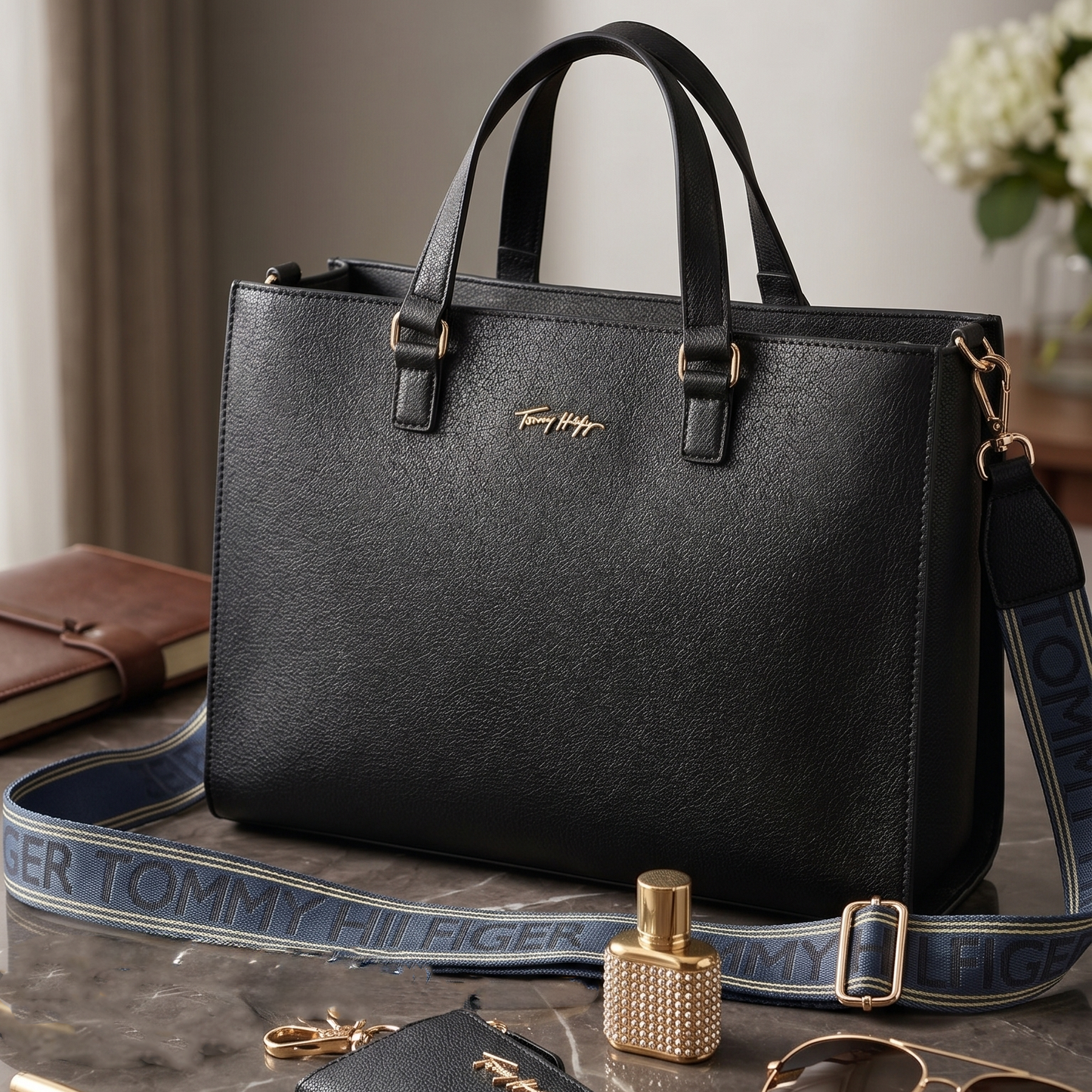 T.O-M.M-Y H.I.L.F-I.G-E.R. Joy Signature Satchel FOR WOMEN