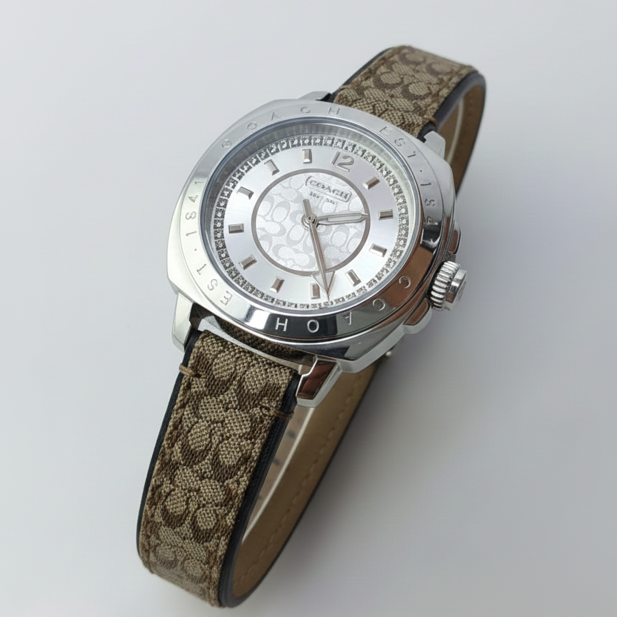 C-O-A-C-H WATCH 14501288 SILVER FOR WOMEN