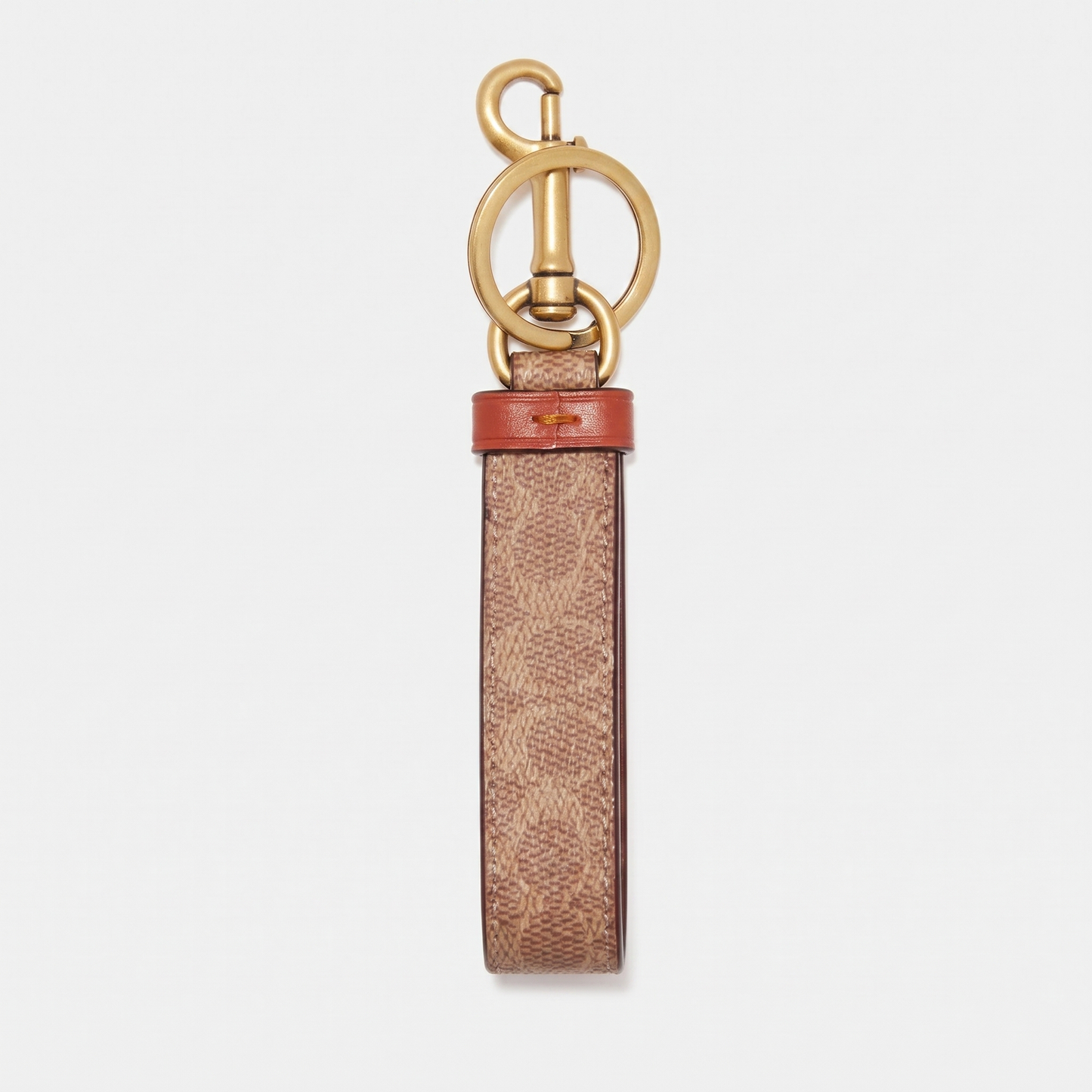 C-O-A-C-H Loop Key Fob In Signature Canvas HAVAN