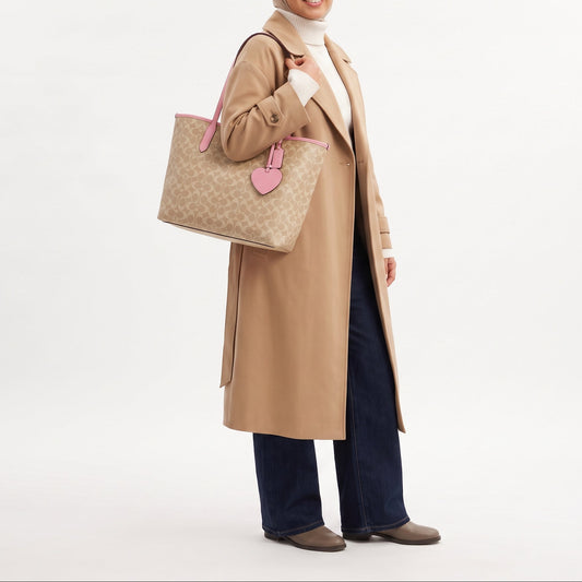 C-O-A-C-H SHOULDER BAG CV976 BEIGE MONOGRAM FOR WOMEN