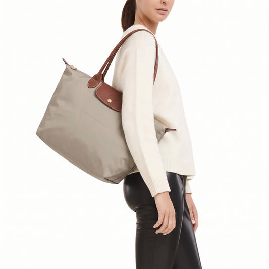 L-O-N-G-C-H-A-M-P SHOULDER BAG L1899089 P55 GREY (TURTLEDOVE) FOR WOMEN