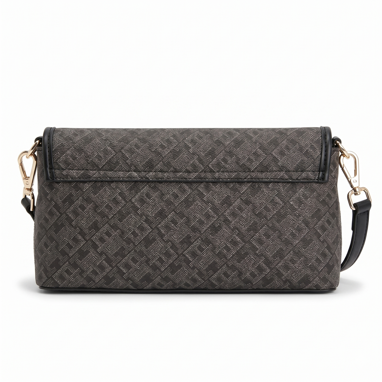 T.o.m.m.y H.i.l.f.i.g.e.r Monoplay Flap Shoulder Bag GRAY&BLACK MONOGRAM FOR WOMEN