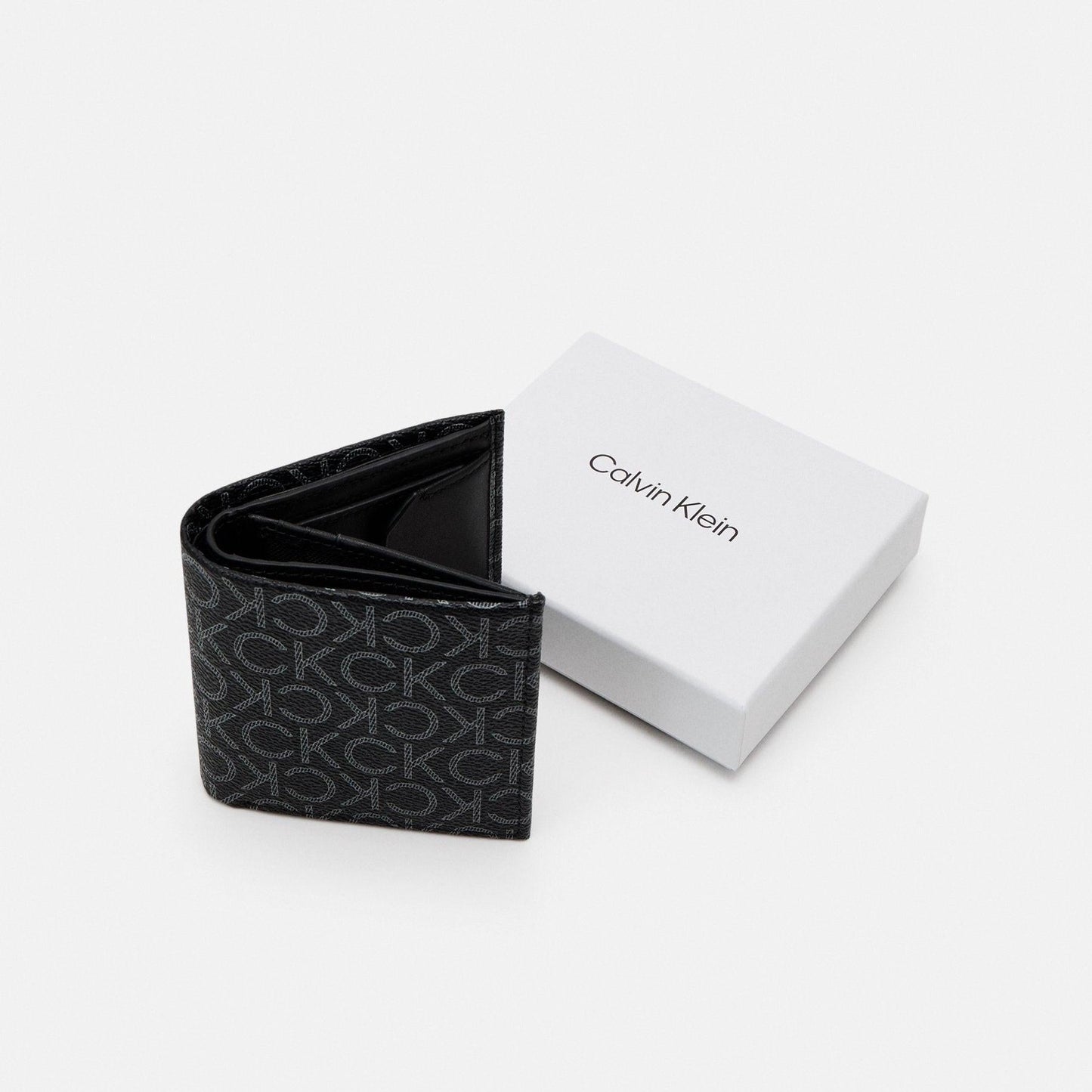 C-A-L-V-I-N K-L-E-I-N WALLET K50K510301 GRAY&BLACK FOR MEN
