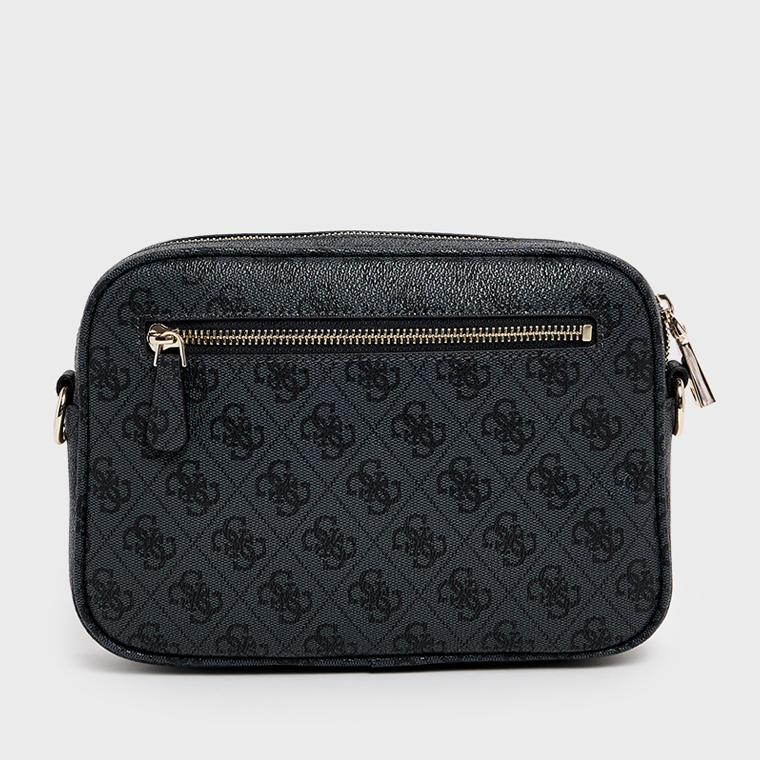 G-U-E-S-S CROSSBODY BAG BLACK MONOGRAM FOR WOMEN