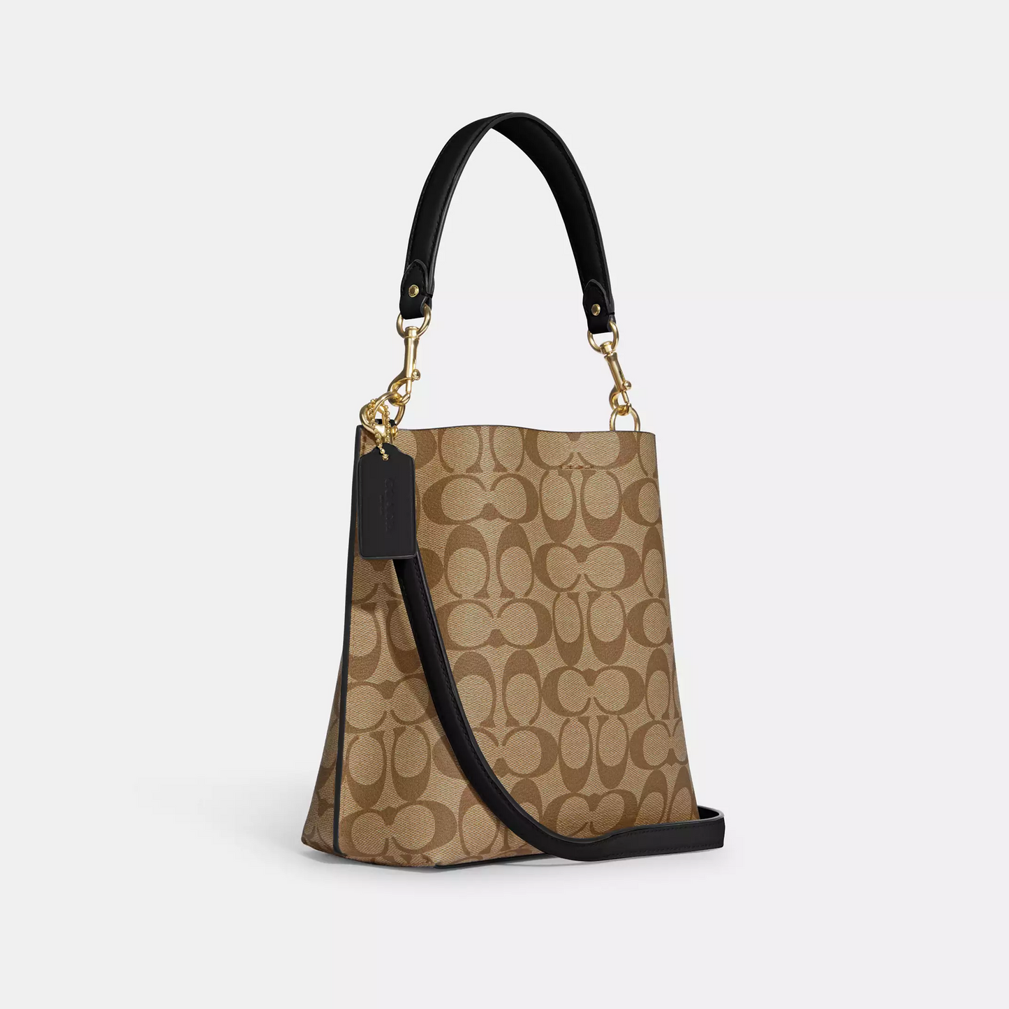 C-O-A-C-H CROSSBODY BAG CA582 HAVAN&BLACK MONOGRAM FOR WOMEN