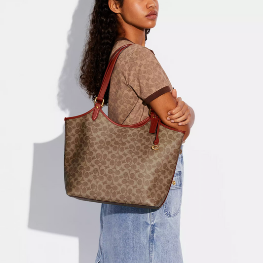 C-O-A-C-H SHOULDER BAG C6336 HAVAN MONOGRAM FOR WOMEN