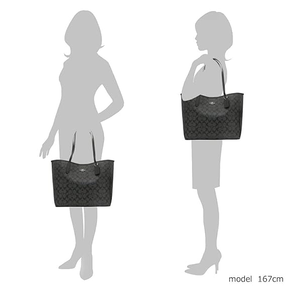 C-O-A-C-H SHOULDER BAG F5696 BLACK MONOGRAM FOR WOMEN
