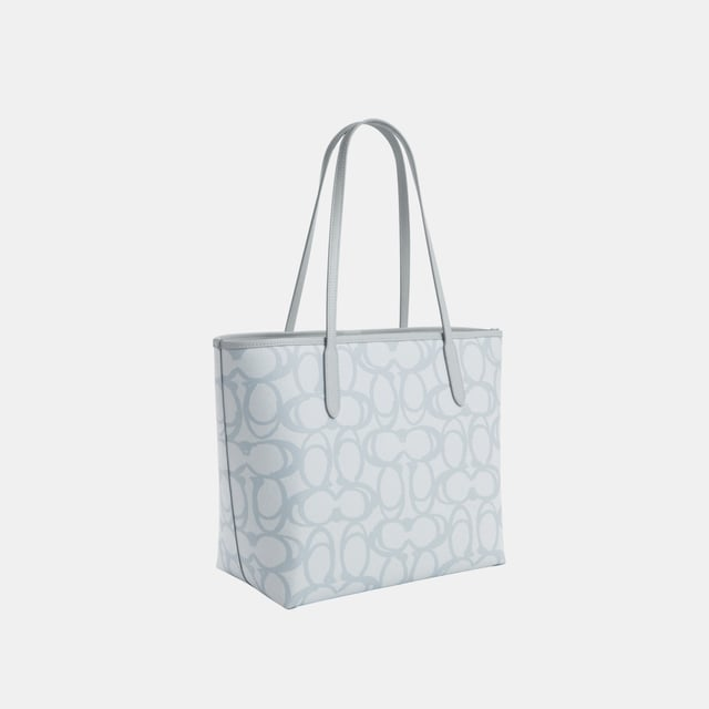 C-O-A-C-H SHOULDER BAG CBH89 ICE BLUE MONOGRAM FOR WOMEN