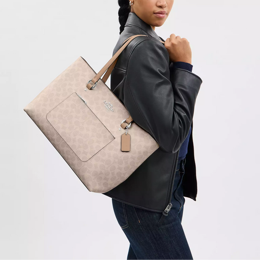 C-O-A-C-H SHOULDER BAG CAZ00 BEIGE FOR WOMEN