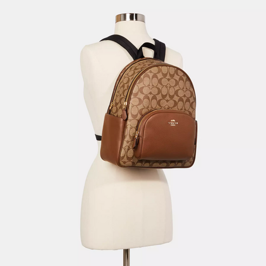 C-O-A-C-H BACKPACK BAG 6495 HAVAN MONOGRAM FOR WOMEN