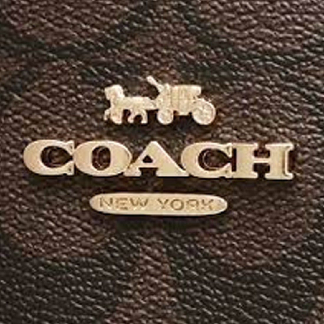 C-O-A-C-H SHOULDER BAG 5696 BROWN&BLACK MONOGRAM FOR WOMEN