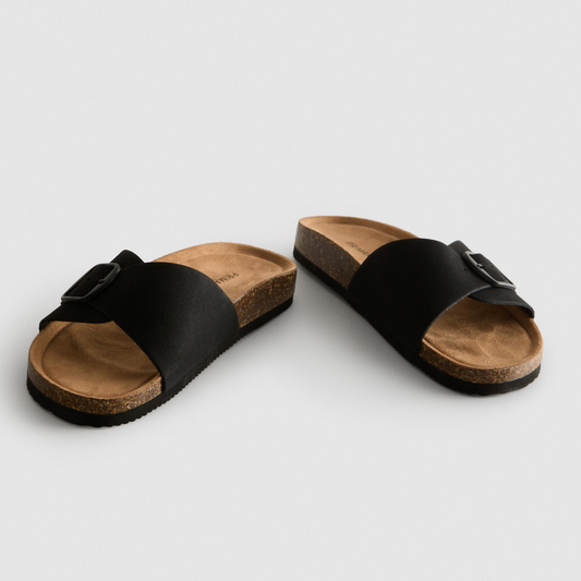 P-R-I-M-A-R-K Slide Sandals 991162707 BLACK