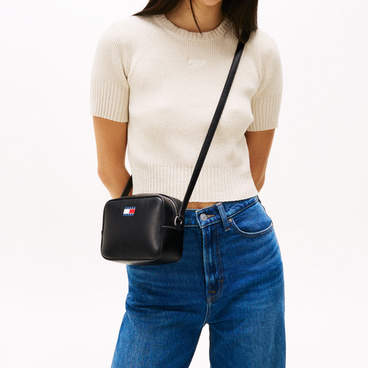 T.O.M-M.Y H.I.L.F-I.G.E.R CROSSBODY BAG AW0AW16964BDS BLACK FOR WOMEN