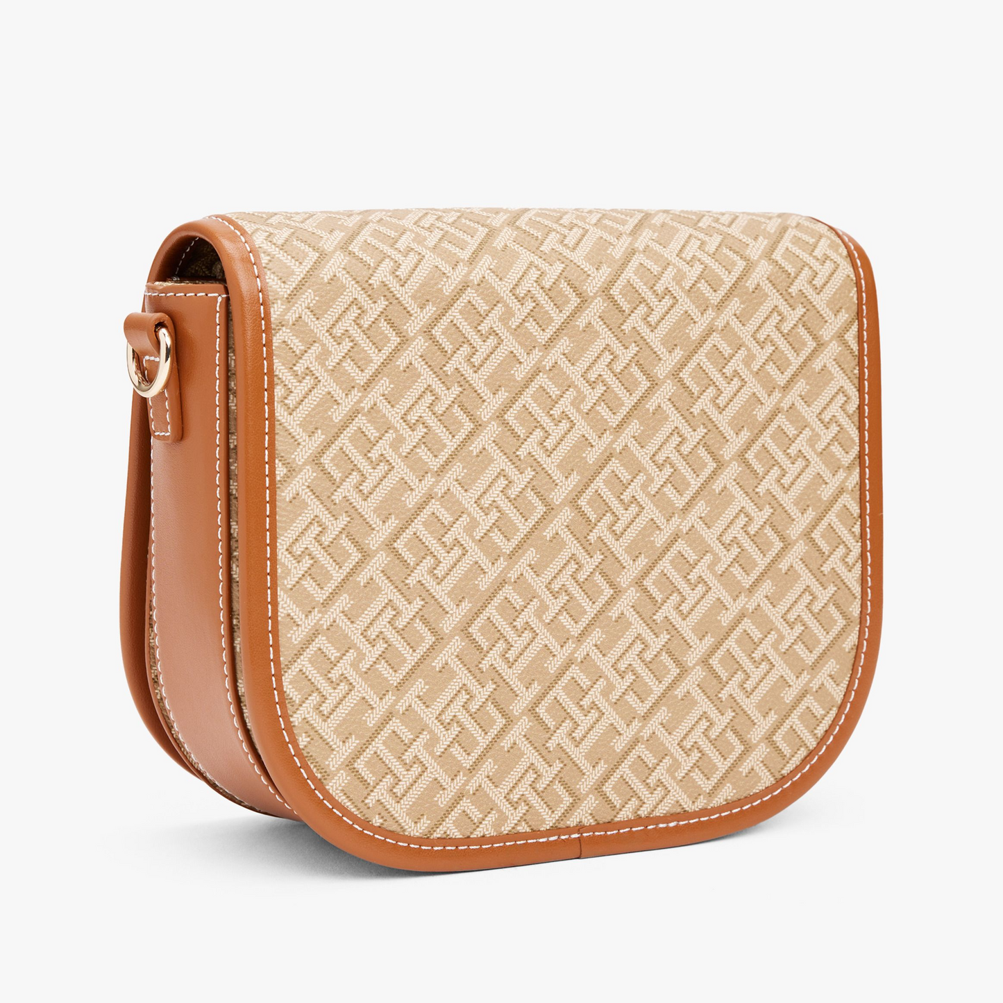 T.O.M-M.Y H.I.L.F-I.G.E.R CROSSBODY BAG HAVAN&BEIGE MONOGRAM (Sandalwood) FOR WOMEN