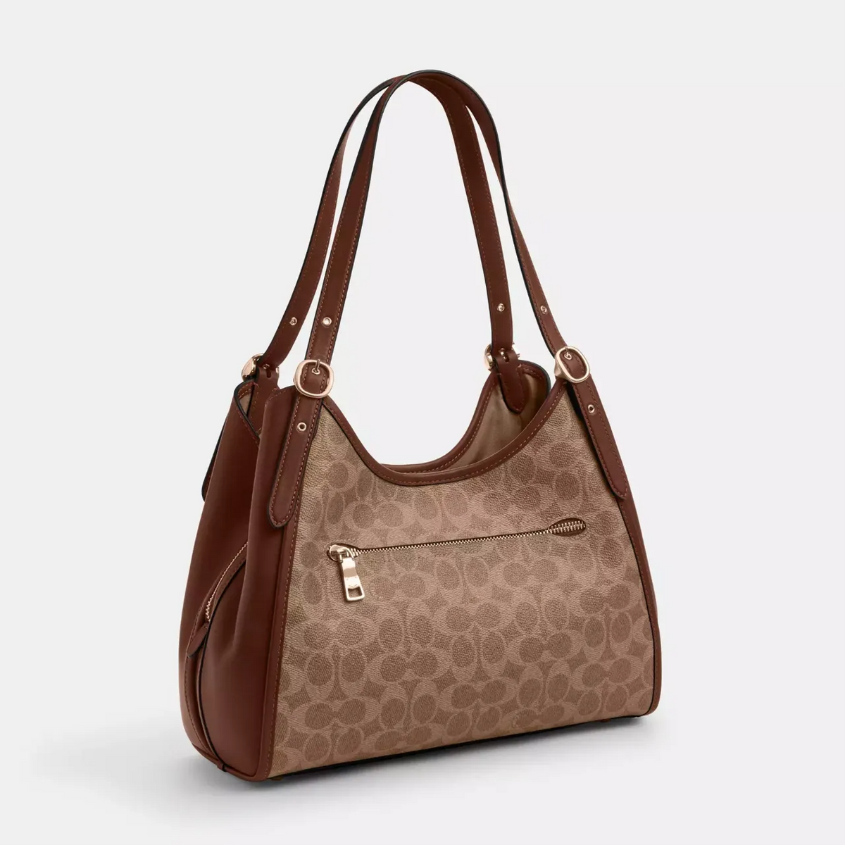 C-O-A-C-H SHOULDER BAG CAQ87 BROWN&HAVAN MONOGRAM FOR WOMEN