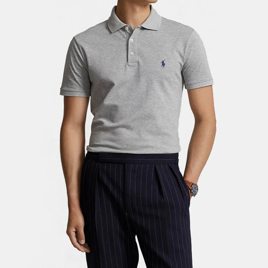 P.o-L.O R.A-L.P.H L.A.U-R.E.N Mesh Polo Shirt Custom Slim Fit Newport