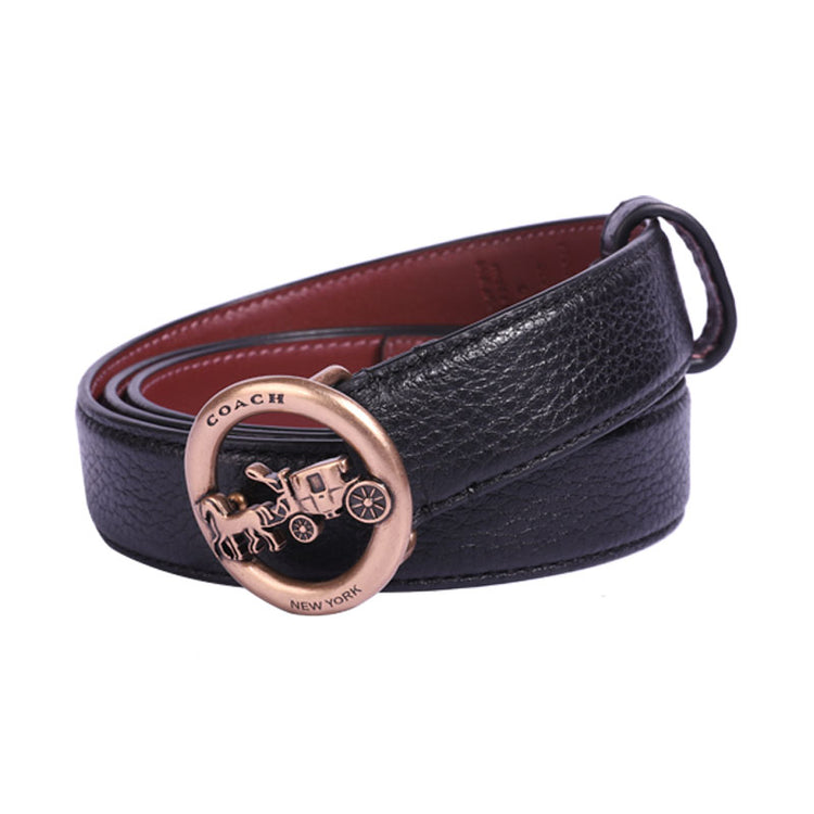 C-O-A-C-H BELT F78181 BLACK FOR WOMEN