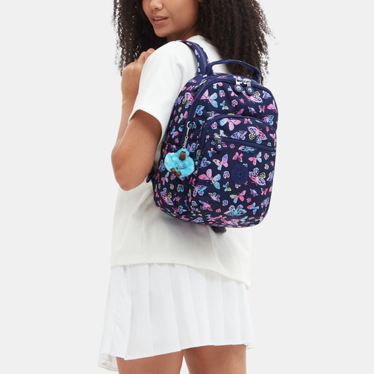 K.I.P.L.I-N.G BACKPACK BLUE FLORAL