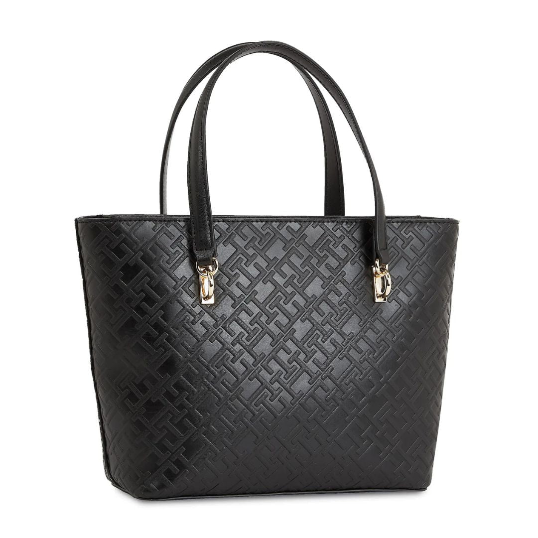 T.O.M-M.Y H.I.L.F-I.G.E.R TOTE BAG BLACK FOR WOMEN
