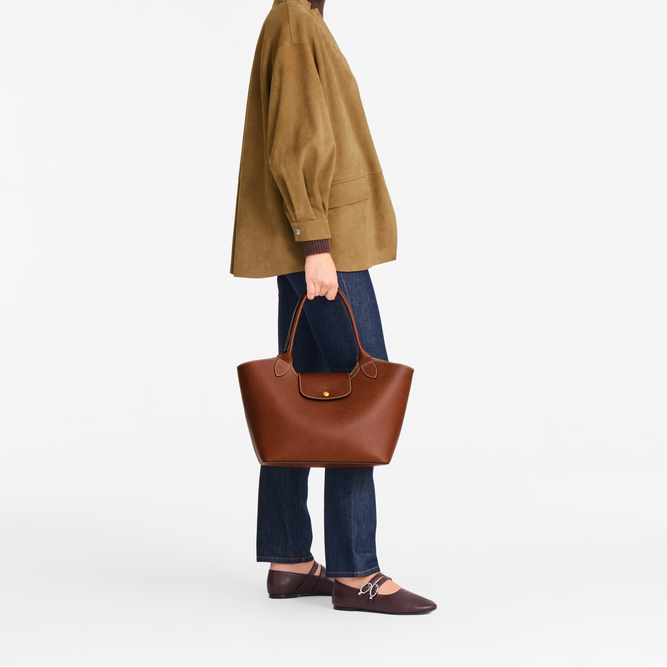 L.O.N.G-C.H.A.M.P TOTE BAG 10346HYZ035 BROWN FOR WOMEN