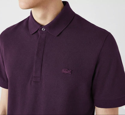 L.a.C.O-S.T.E P.O.L.O shirt Slim Fit Paris Stretch Pique Polo Shirt Light Green/Blue/Green/Purple/Light Blue/Navy Blue
