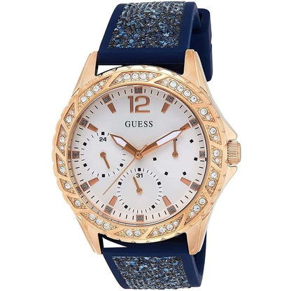 G-U-E-S-S WATCH W1096L4 DARK BLUE ROSE GOLD FOR WOMEN