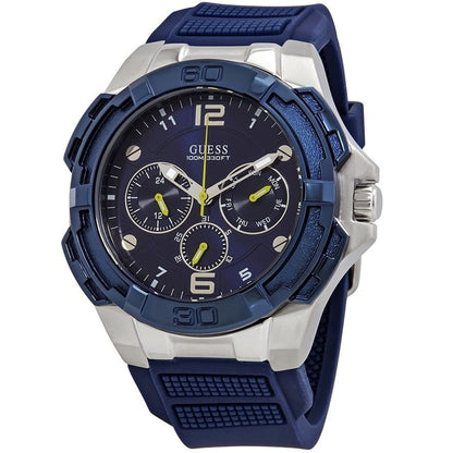 G-U-E-S-S WATCH W1254G1 DARK BLUE&SILVER FOR MEN