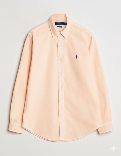 P.o.L.O R.A.L.P.H L.A.U-R.E.N Garment-Dyed Oxford Shirt Custom Fit Amber