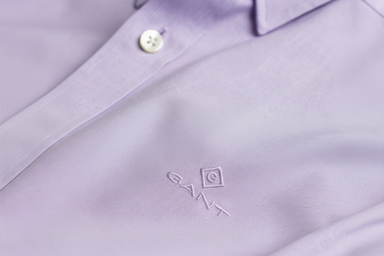 G.a.N-T. Regular Fit Shirt Long Sleeves Pale Purple