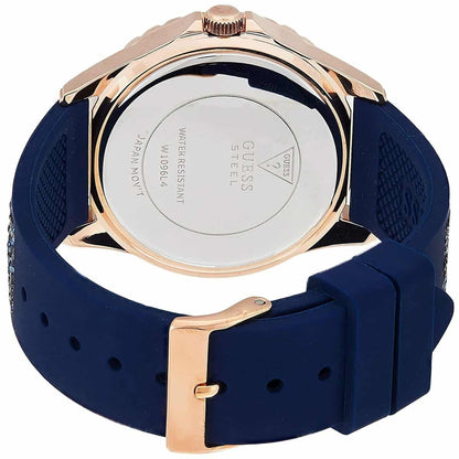 G-U-E-S-S WATCH W1096L4 DARK BLUE ROSE GOLD FOR WOMEN