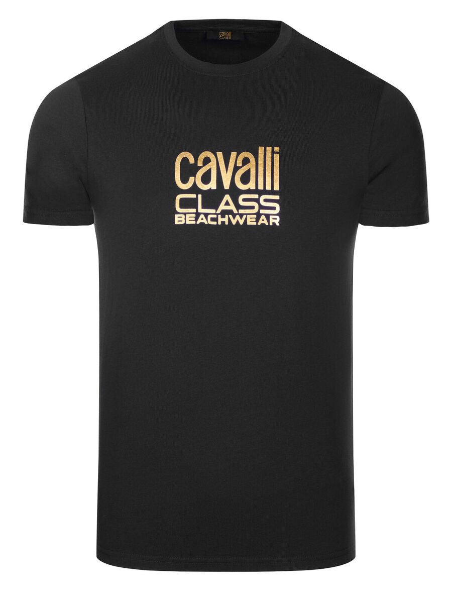 C.A.V-A.L.L.I C.L.A.S.S T-shirt White/Blue/Black - Gold