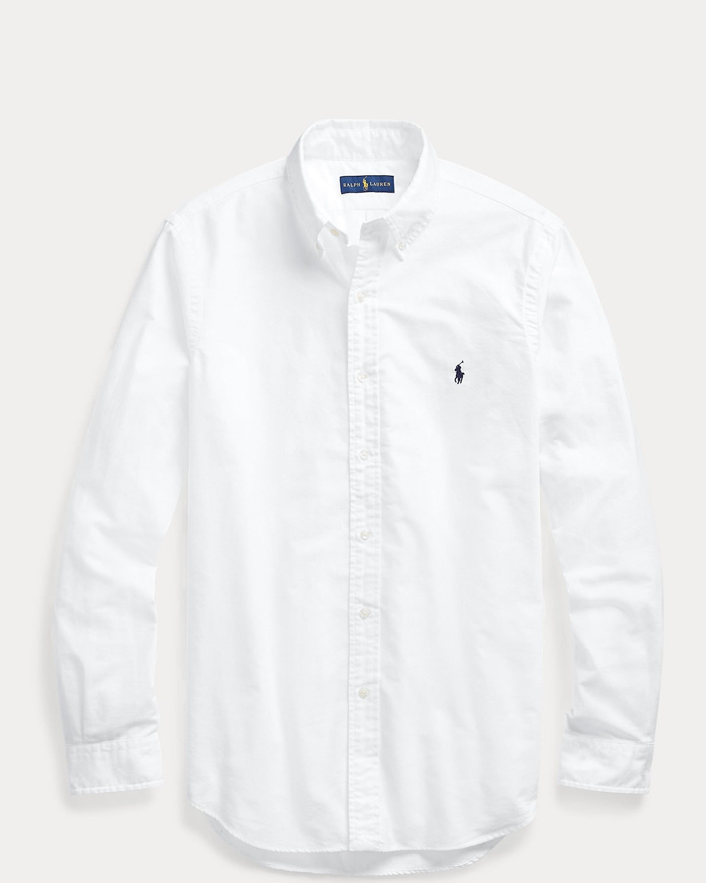 P.o.L.O R.A.L.P.H L.A.U-R.E.N Garment-Dyed Oxford Shirt Custom Fit White