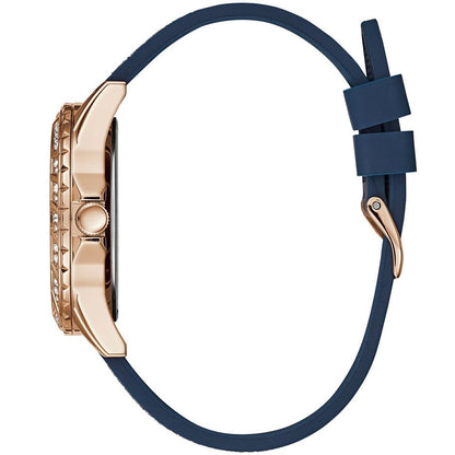 G-U-E-S-S WATCH W1096L4 DARK BLUE ROSE GOLD FOR WOMEN