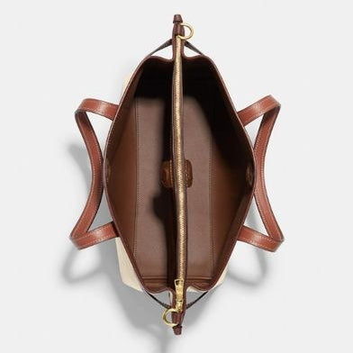C-O-A-C-H CROSSBODY BAG CH189  BEIGE&BROWN FOR WOMEN