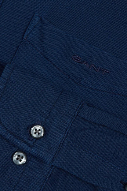 G.A.N.T REG GMNT DYED JERSEY PIQUE SHIRT Marine